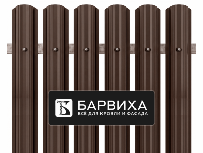 Штакетник МОДЕРН ПОЛУКРУГЛЫЙ 